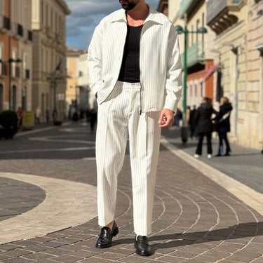 Coordinato gessato bianco - FLAG STORE